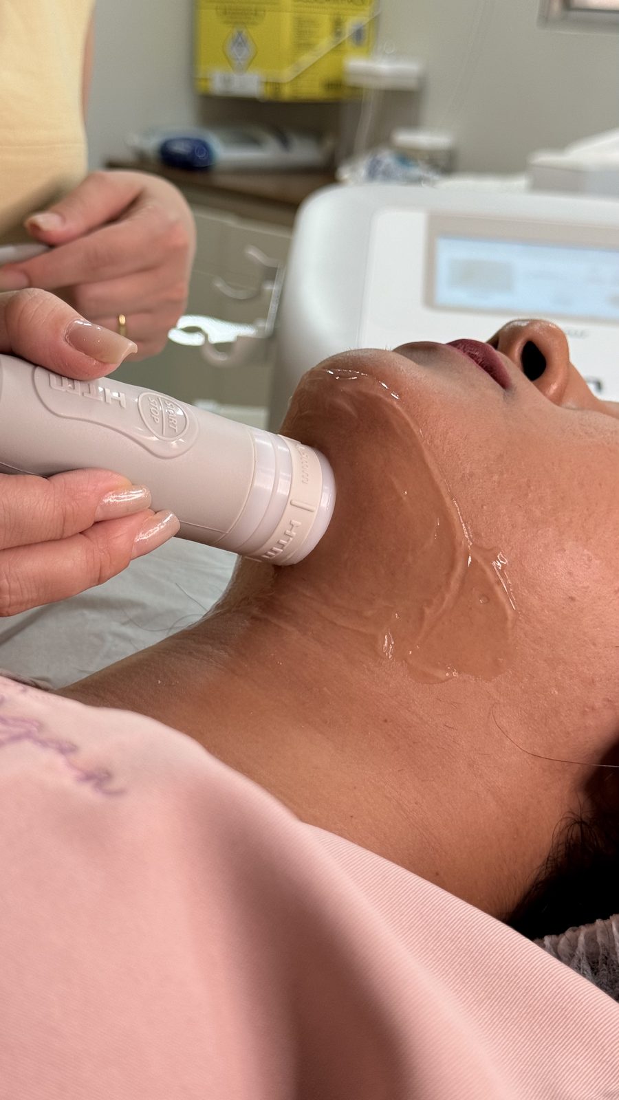 Procedimento com ultrassom